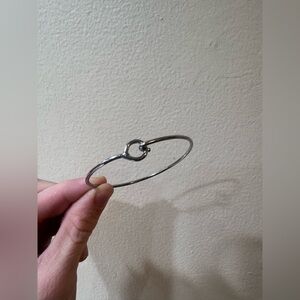 Elegant Silver Bangle Bracelet